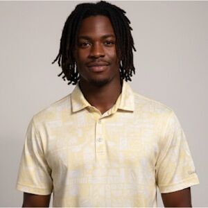 Van Heusen Men's Light Yellow Polo Shirt